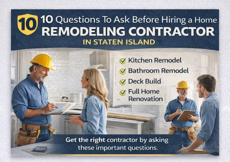 Questions to ask a general contractor before home remodeling in Staten Island